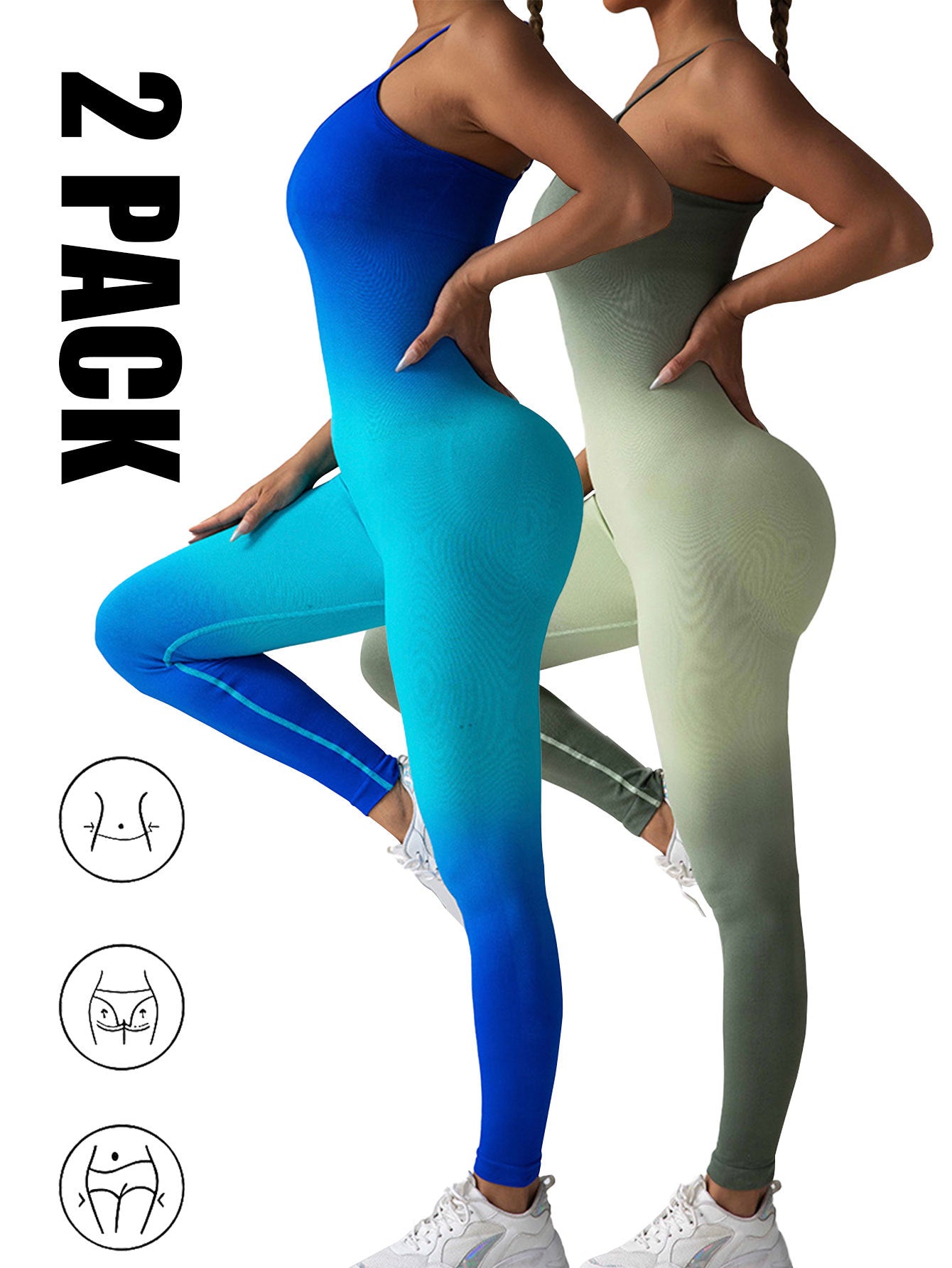 2 Pieces Sexy Square Neck Long Sleeveless For Women